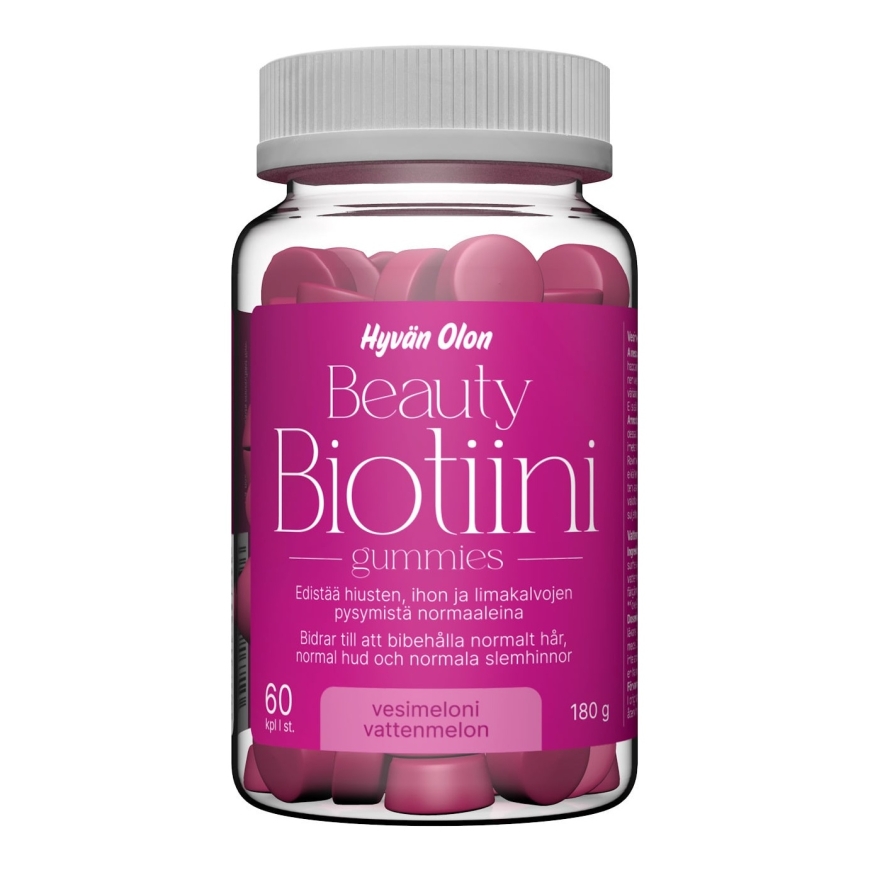 Via Naturale Hyvän Olon Vahva Biotiini Gummies, 5000 µg, 60 kpl
