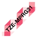 Brother TZE-MPRG31 label-making tape Black on red Brother TZE-MPRG31 label-making tape Black on red