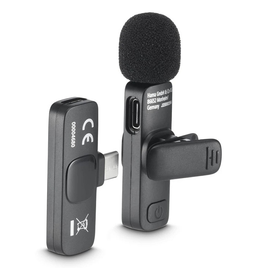 Hama Smart Wireless Melns Lavalier/Lapel mikrofons – 3