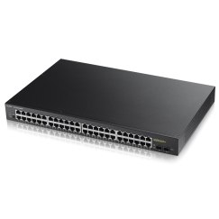 Zyxel GS1900-48HP Управляемый L2 Gigabit Ethernet (10/100/1000) Питание по Ethernet (PoE) Черный