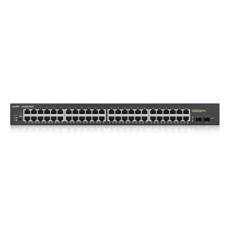 Zyxel GS1900-48HP Управляемый L2 Gigabit Ethernet (10/100/1000) Питание по Ethernet (PoE) Черный – 2