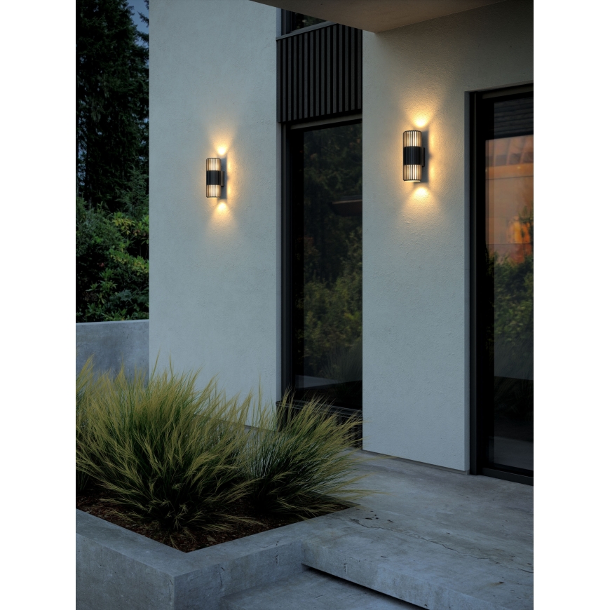Nordlux Aludra Seaside Double wall lamp, black – 2