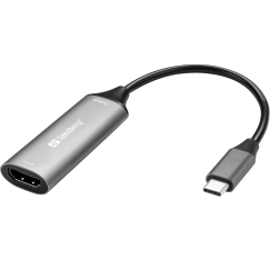 Sandberg 136-36 USB grafiskais adapteris Pelēks