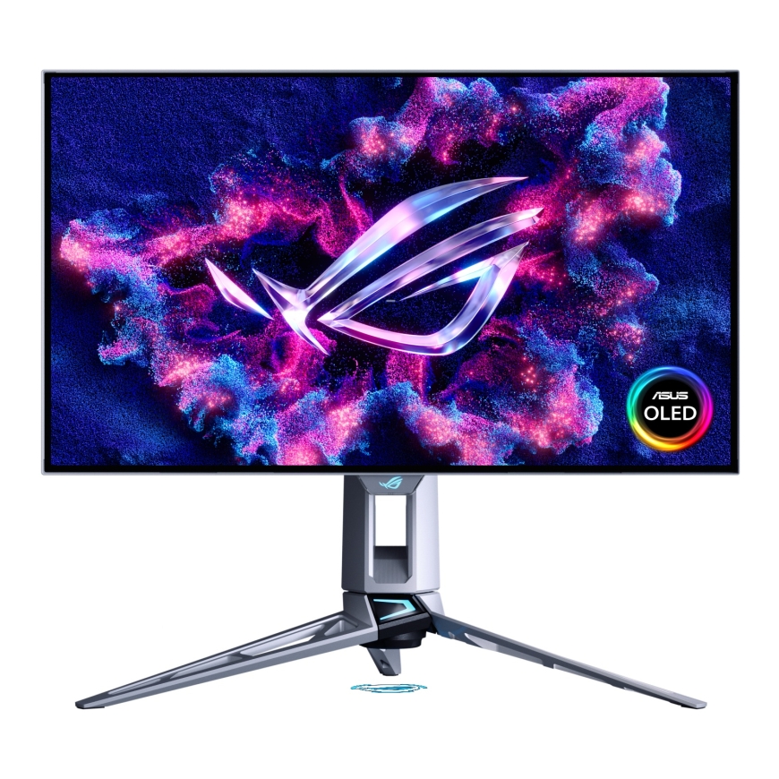 ASUS ROG Swift OLED PG27AQWP-W computer monitor 67.3 cm (26.5") 2560 x 1440 pixels Quad HD LCD Silve – 2