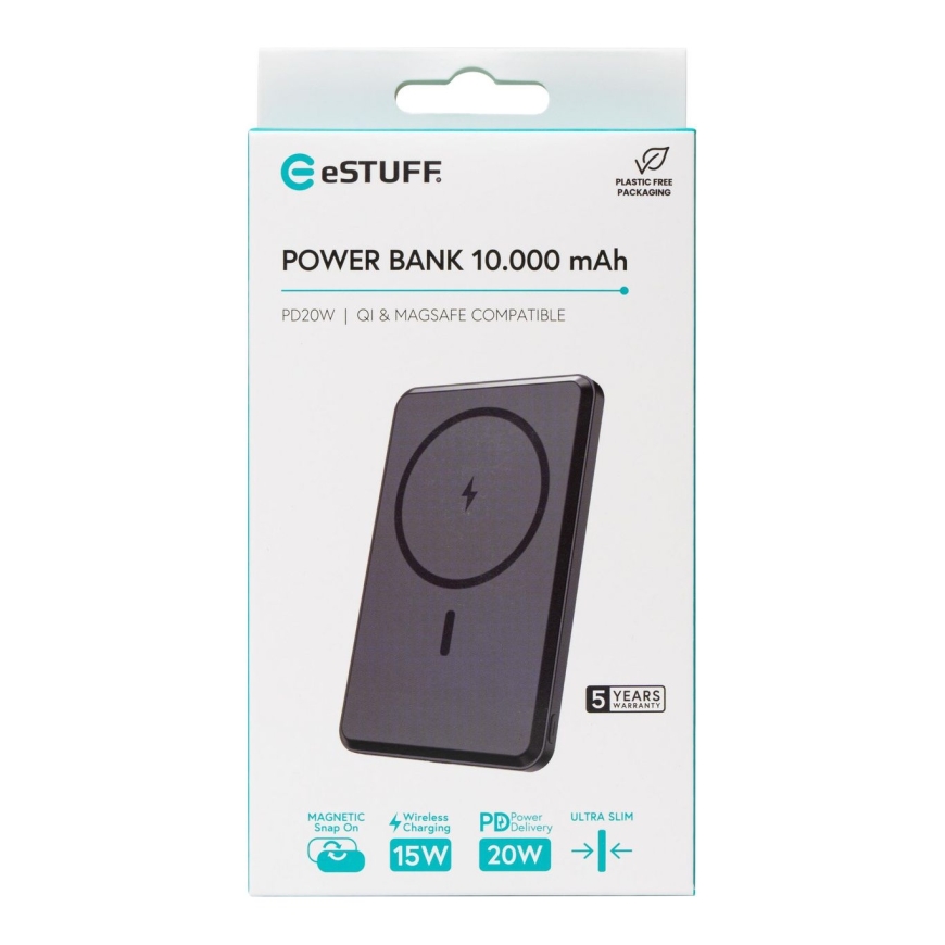 eSTUFF ES641101 power bank Wireless charging Black – 2