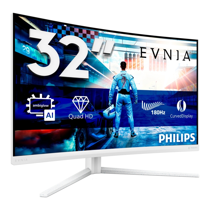 Philips Evnia 5000 32M2C5501/00 computer monitor 80 cm (31.5") 2560 x 1440 pixels Quad HD LCD White – 4