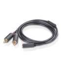 Ugreen 10561 аудио кабель 0,2 m 3,5 мм 2 x RCA Черный Ugreen 10561 аудио кабель 0,2 m 3,5 мм 2 x RCA Черный