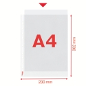 Esselte Quality kansiotasku A4, 30 % kierrätettyä muovia, 85mic/100kpl Esselte Quality kansiotasku A4, 30 % kierrätettyä muovia, 85mic/100kpl