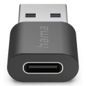 Hama 00200357 kabelių lizdinio / kištukinio jungčių tipo keitiklis USB-A USB-C Juoda Hama 00200357 kabelių lizdinio / kištukinio jungčių tipo keitiklis USB-A USB-C Juoda