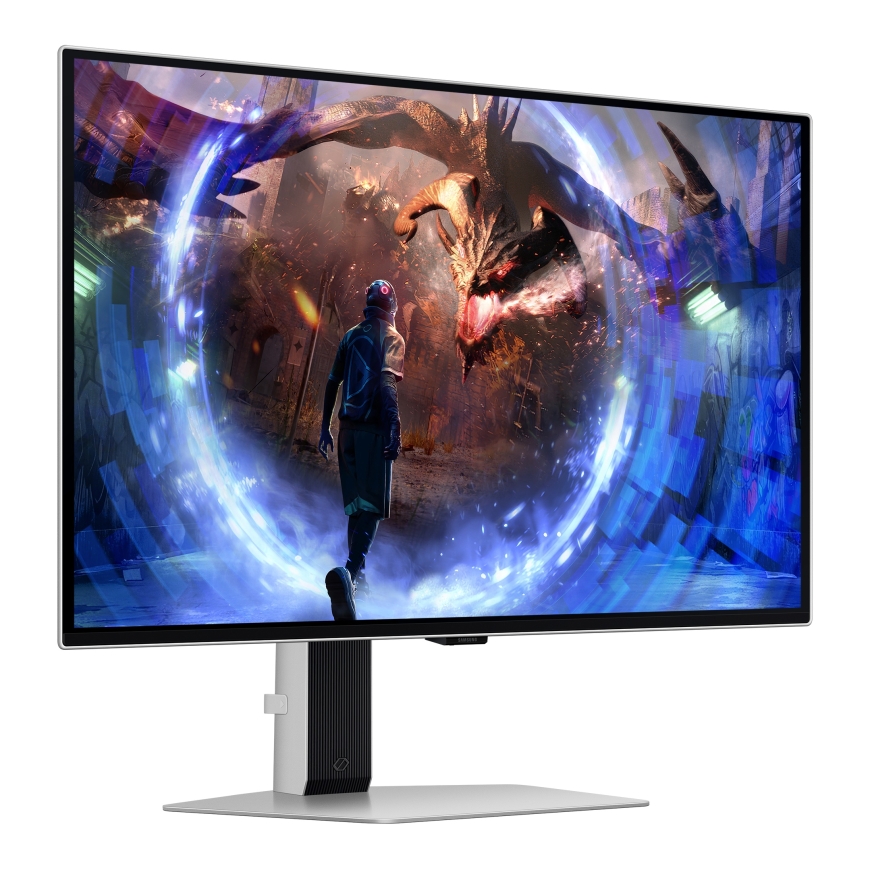 Samsung G60SD computer monitor 68.6 cm (27") 2560 x 1440 pixels Quad HD OLED Silver – 3