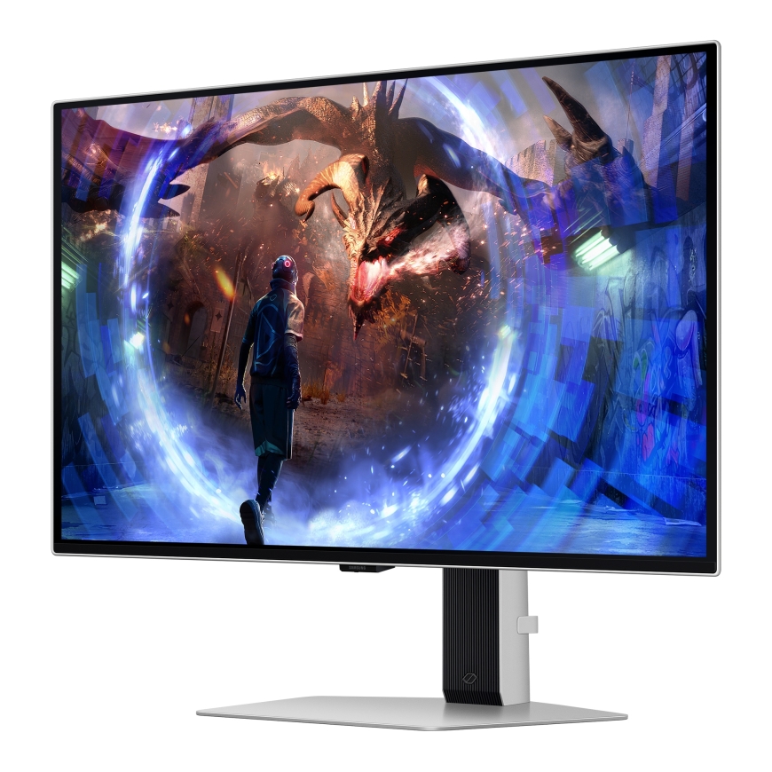 Samsung G60SD computer monitor 68.6 cm (27") 2560 x 1440 pixels Quad HD OLED Silver – 4