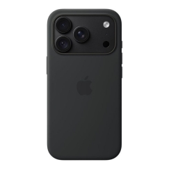 iPhone 18 Pro silikonikotelo MagSafella - Musta