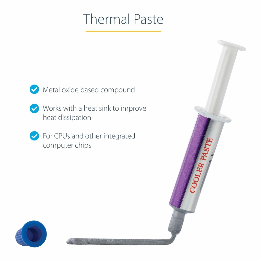 StarTech.com SILVGREASE1 siltumu novadošs maisījums Termopasta 1,93 W/m·K 4 g – 2
