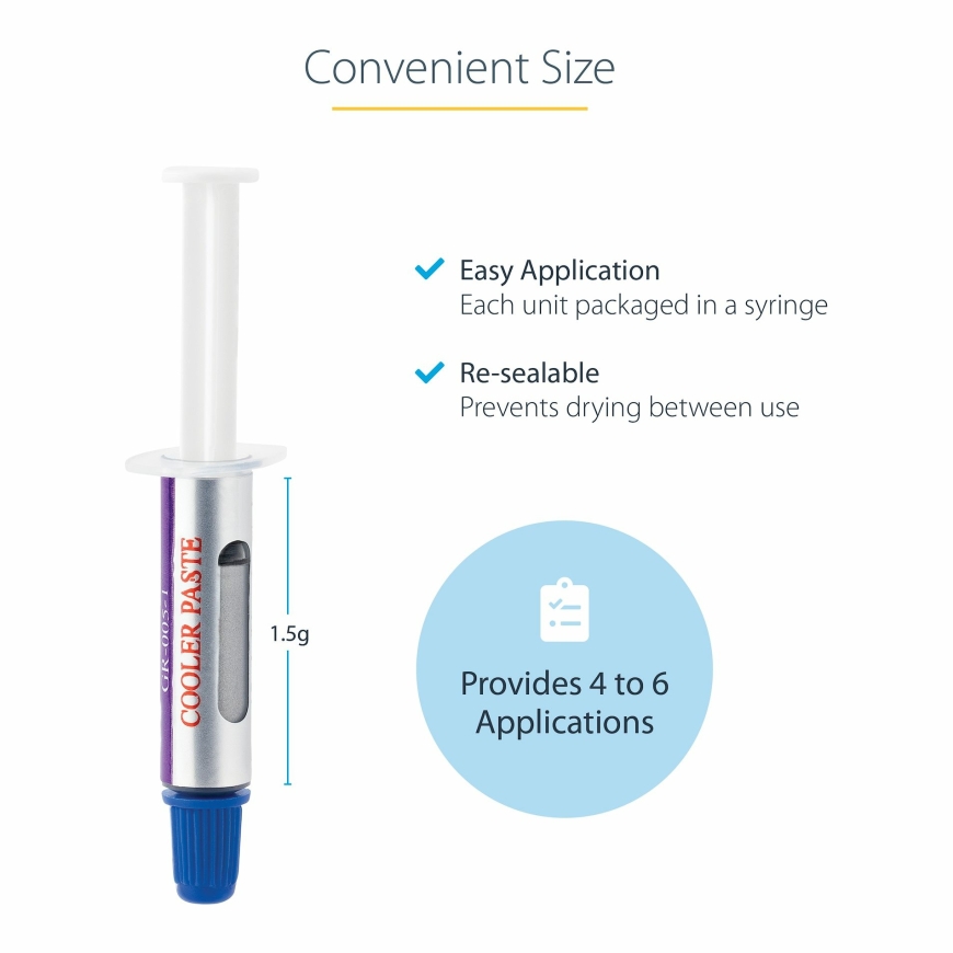 StarTech.com SILVGREASE1 ühend jahutusradiaatorile Termopasta 1,93 W/m·K 4 g – 4