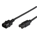 Microconnect PE011415 power cable Black 1.5 m C14 coupler C15 coupler Microconnect PE011415 power cable Black 1.5 m C14 coupler C15 coupler