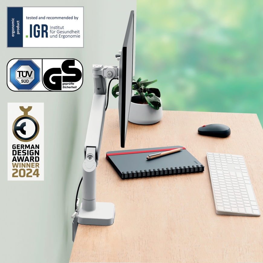Leitz 64890085 monitoriaus laikiklis arba stovas 81,3 cm (32") Stalas Pilka – 2