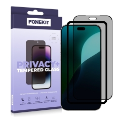 FoneKit Privacy+ Ultra Cover aizsargstikls, iPhone 18 Pro Max