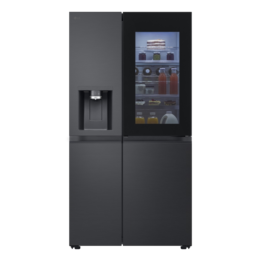 LG InstaView GSXE90EVDD side-by-side холодильник Отдельно стоящий 628 L Черный