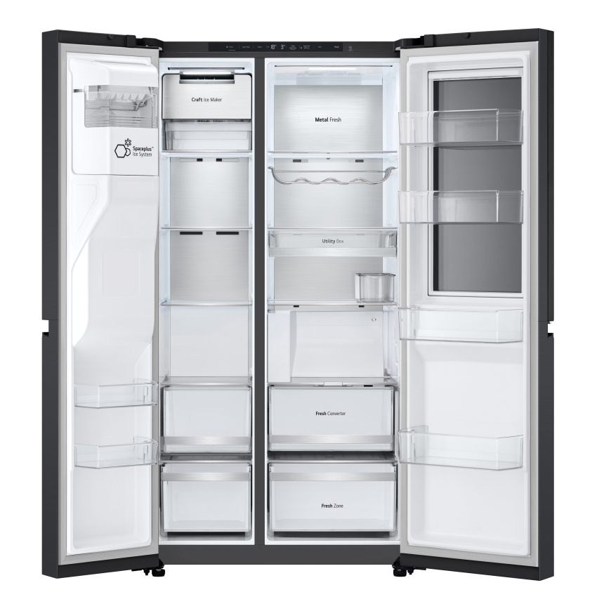 LG InstaView GSXE90EVDD side-by-side холодильник Отдельно стоящий 628 L Черный – 3