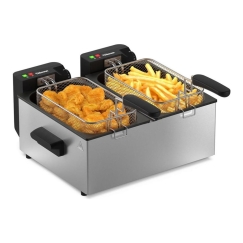 Kaksikordne õlifritüür | FR-9342 | Võimsus 3600 W | Mahutavus 6 L | Hõbe