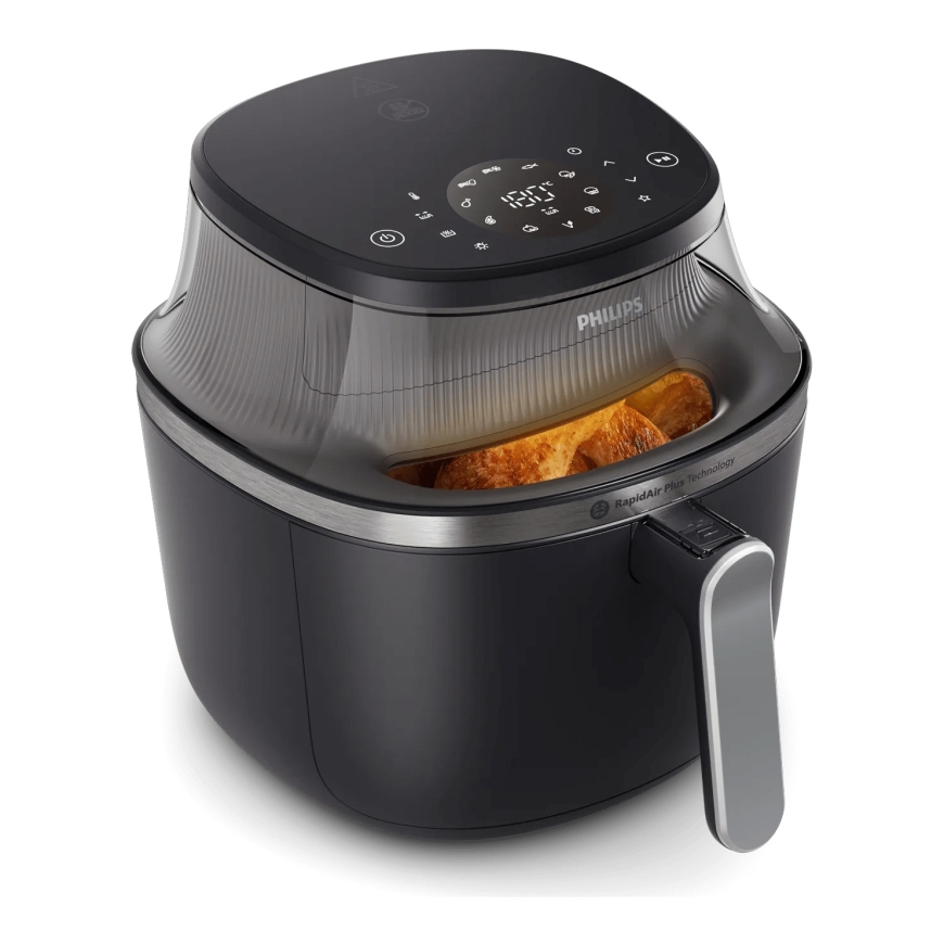 Philips 3000 series NA341/00 gruzdintuvė Vienas 7,2 L Autonominės 2000 W Karšto oro gruzdintuvė Juod