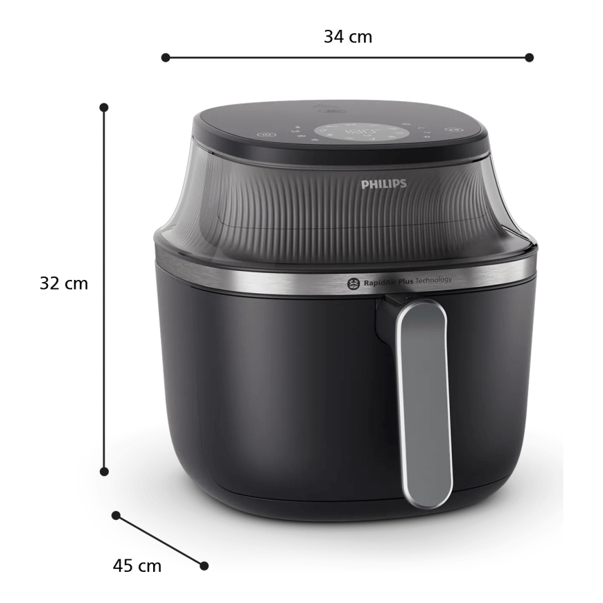 Philips 3000 series NA341/00 taukvāres katls Viens 7,2 L Atsevišķs 2000 W Karstā gaisa fritētājs Mel – 2