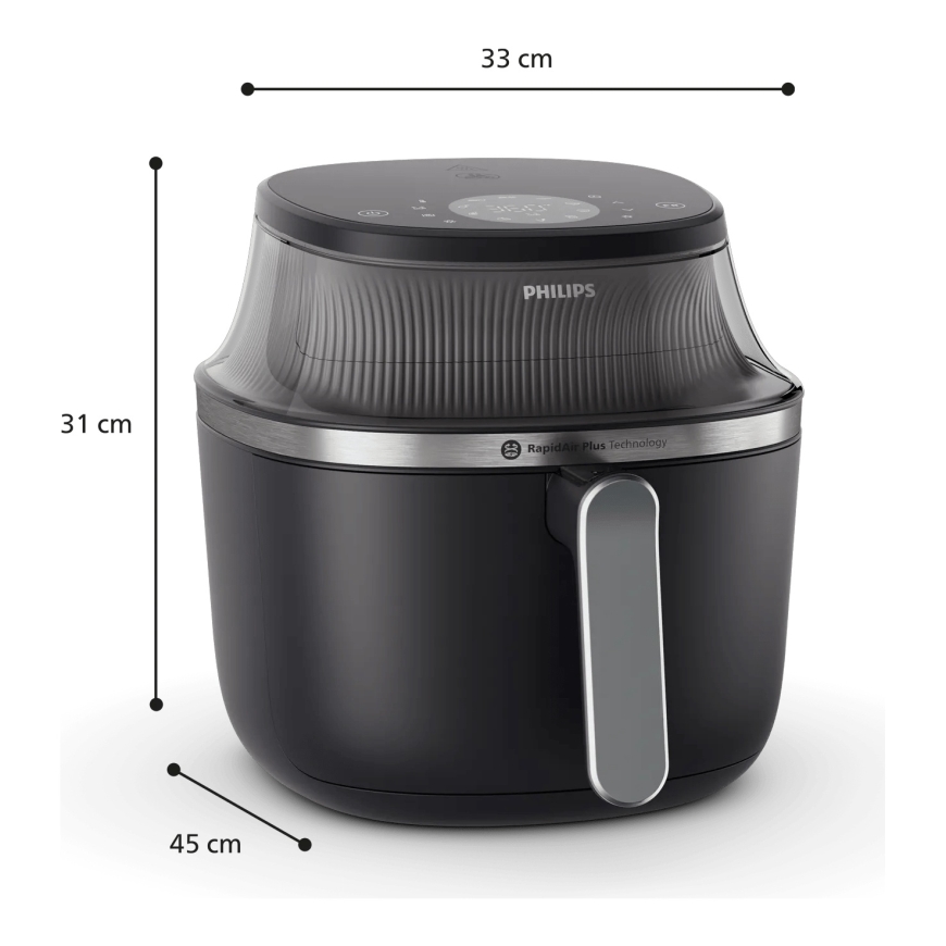 Philips 3000 series NA341/00 taukvāres katls Viens 7,2 L Atsevišķs 2000 W Karstā gaisa fritētājs Mel – 5