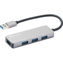 Sandberg 333-67 sąsajos šakotuvas USB 3.2 Gen 1 (3.1 Gen 1) Type-A 5000 Mbit/ai Pilka