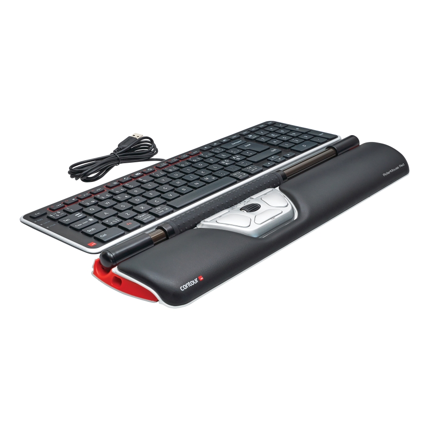 Contour Design RollerMouse Red kompiuterio pelė Biuras Abiems rankoms USB A tipo Rollerbar 2800 DPI – 4