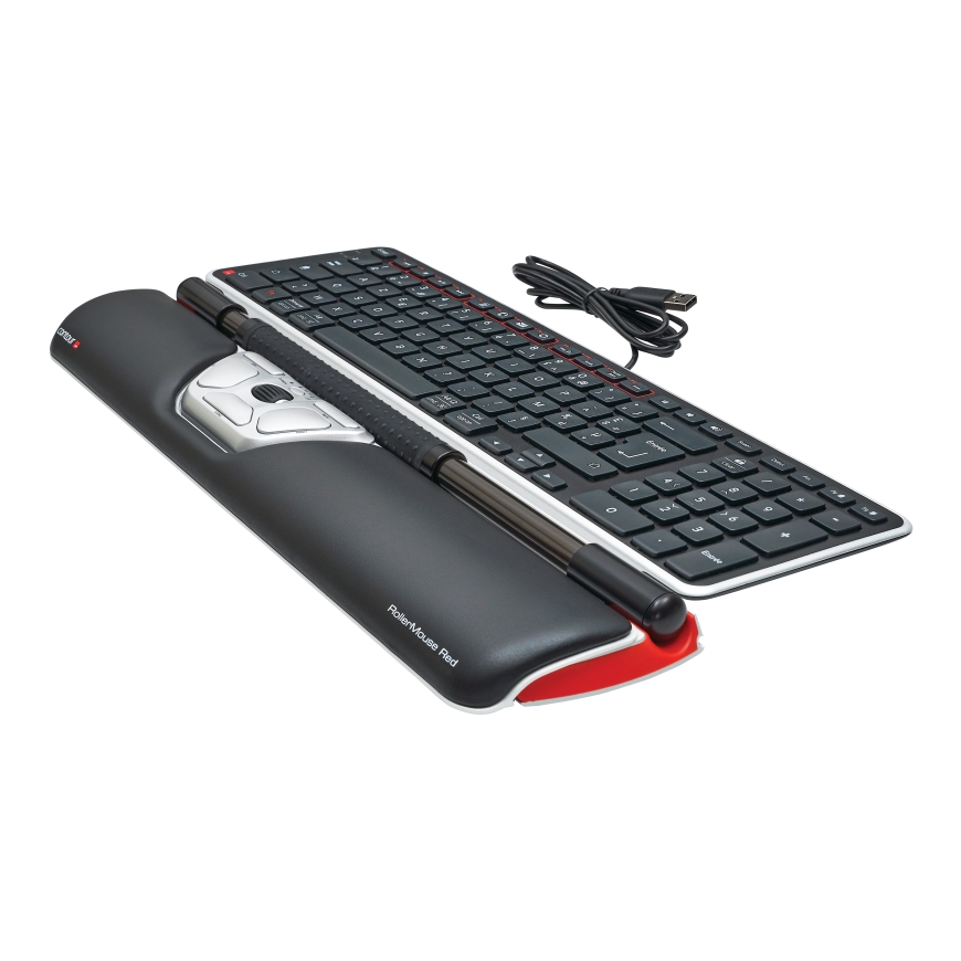 Contour Design RollerMouse Red компьютерная мышь Офисная Для обеих рук USB тип-A Rollerbar 2800 DPI – 5