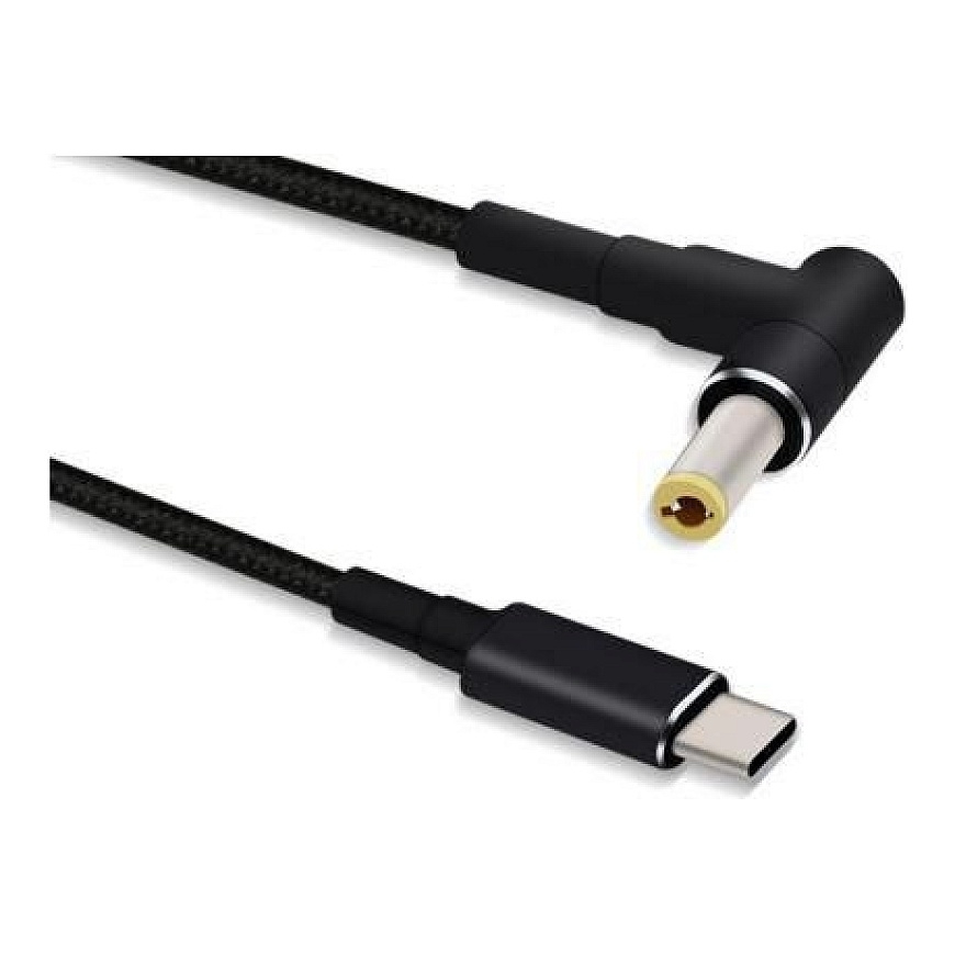 Microconnect USBC-DC-5A cable gender changer 5.5*2.5 Black
