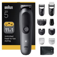 Braun 80789913 hiustrimmeri/-leikkuri Tummanharmaa 21