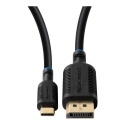 Microconnect MC-USBCDP2 videokaapeli-adapteri 2 m USB Type-C DisplayPort musta Microconnect MC-USBCDP2 videokaapeli-adapteri 2 m USB Type-C DisplayPort musta
