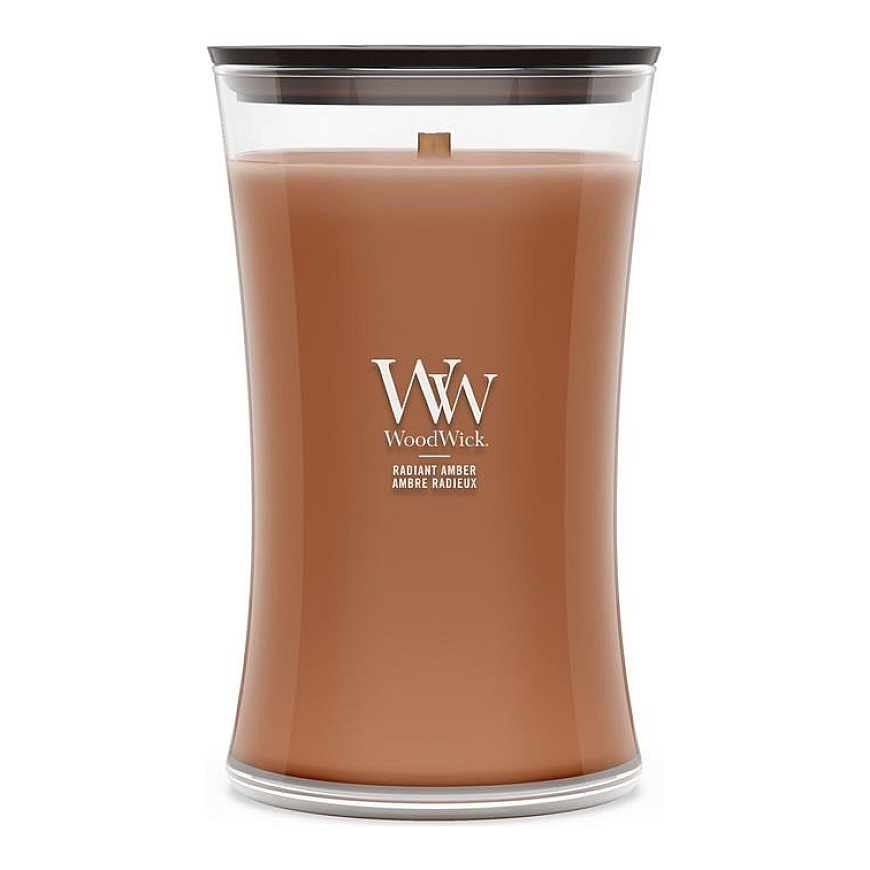 WoodWick Radiant Amber vaska svece cilindrs brūna 1 gb.