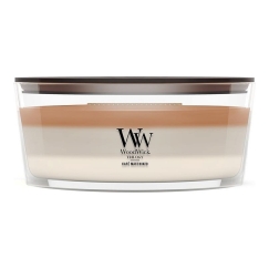 WoodWick Café Macchiato vahakynttilä Ellipse Kahvi Valkoinen, Ruskea 1 kpl