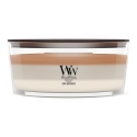 WoodWick Café Macchiato vahakynttilä Ellipse Kahvi Valkoinen, Ruskea 1 kpl WoodWick Café Macchiato vahakynttilä Ellipse Kahvi Valkoinen, Ruskea 1 kpl