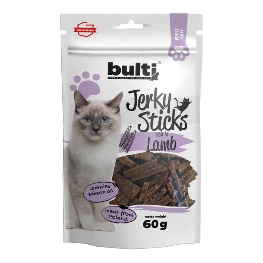 BULTI Jerky Sticks rich in lamb - cat treat - 60g