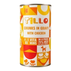 TILLO Chunks in Gravy Chicken - Wet Dog Food - 1250g