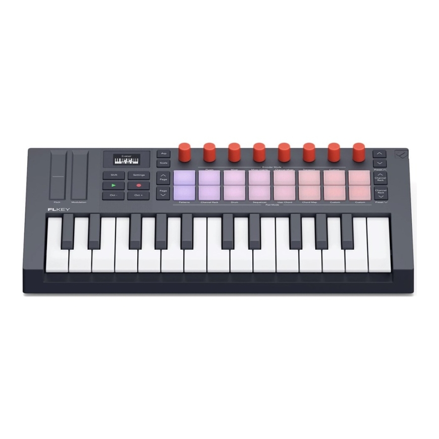 Novation FLKEY 2 Mini 25 - MIDI-näppäimistö, joka on suunniteltu FL Studio -ohjelmistolle, 25 näppäintä. – 4