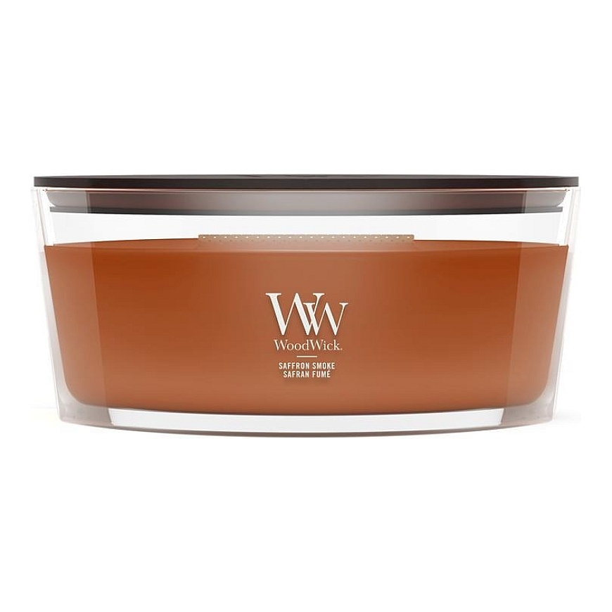 WoodWick Saffron Smoke -vahakynttilä Ellipse Ruskea 1 kpl