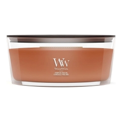 WoodWick Pumpkin Praline wax candle Ellipse Brown 1 pc(s)