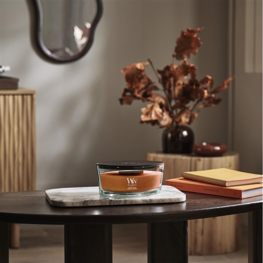 WoodWick Pumpkin Praline vahakynttilä Ellipse Ruskea 1 kpl – 2
