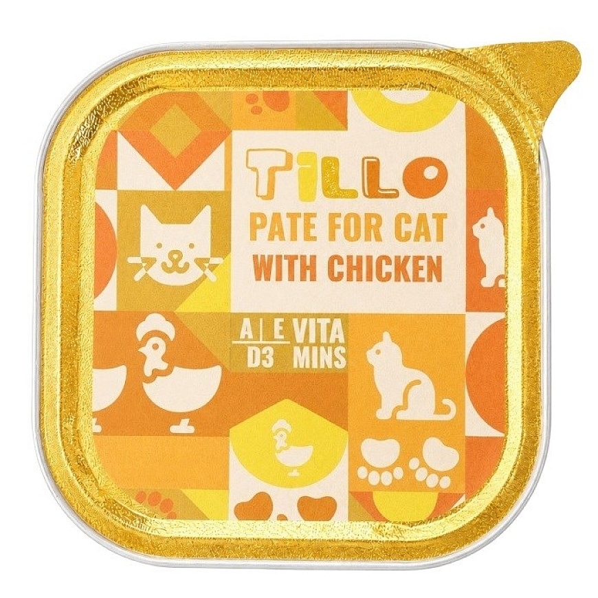 TILLO Pate kana - märg kassitoit - 100g