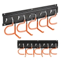 Maclean Wall-Mounted Garden Tool Organizer, steel, with hooks, max. load 30 kg, width 40 cm, MC-193 Maclean Wall-Mounted Garden Tool Organizer, steel, with hooks, max. load 30 kg, width 40 cm, MC-193