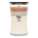 WoodWick Café Macchiato vahakynttilä, sylinteri, kahvi, valkoinen, ruskea, 1 kpl WoodWick Café Macchiato vahakynttilä, sylinteri, kahvi, valkoinen, ruskea, 1 kpl