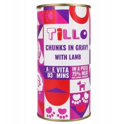 TILLO Chunks in Gravy Lamb - wet dog food - 1250g