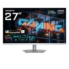 GIGABYTE MO27Q2A ICE OLED kompiuterio monitorius 68,6 cm (27") 2560 x 1440 pikseliai Quad HD QD-OLED Balta