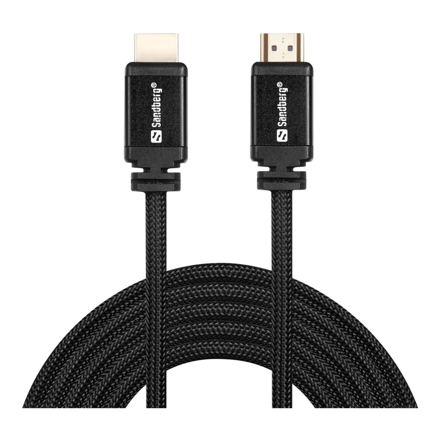 Sandberg 509-00 HDMI kabelis 5 m HDMI Type A (Standard) Melns