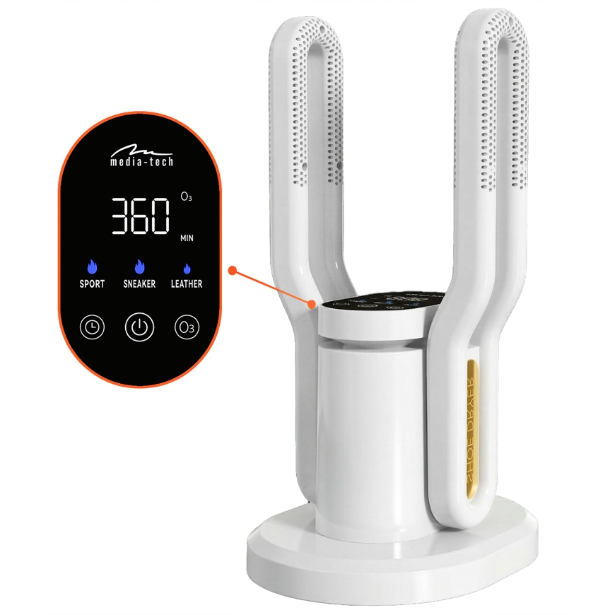 Media-Tech MT6539W Batų Džiovintuvas Ozone Pro+, Baltas