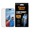 PanzerGlass ® 2-Way Privacy Screen Protector iPhone 18 Pro | Ultra-Wide Fit w. EasyAligner Прозрачна PanzerGlass ® 2-Way Privacy Screen Protector iPhone 18 Pro | Ultra-Wide Fit w. EasyAligner Прозрачна